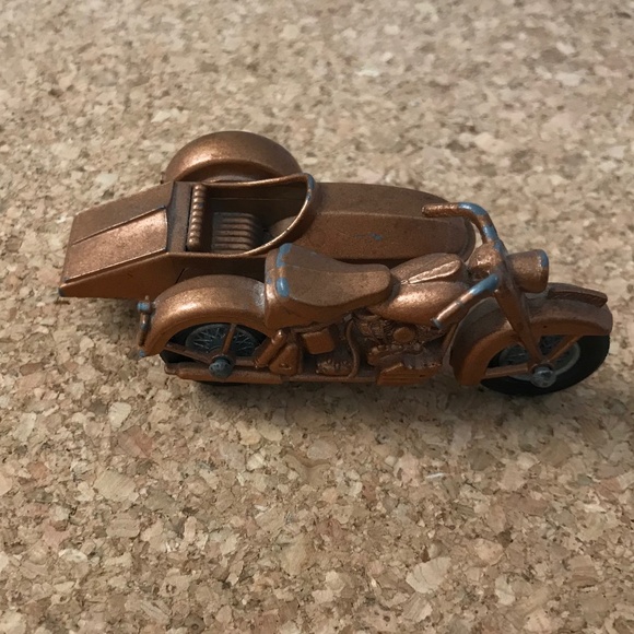 Vintage Matchbox Lesney Harley Davidson with Side car Copper Colour No 66 1960’s - Picture 5 of 8
